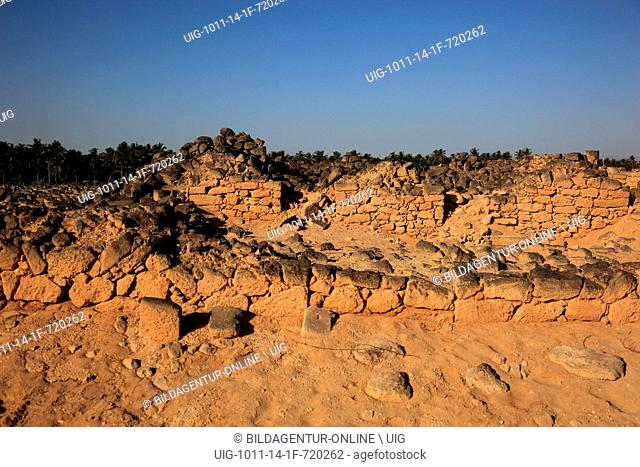 Settlement leftovers of the town and incense harbour of Al-Baleed, Unesco world cultural heritage, Salalah, Oman