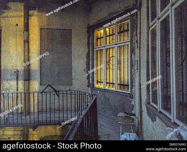 Lviv, Ukraine. Facades and Wall of a Residential Building Down Town