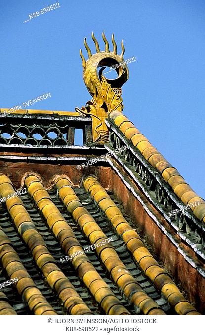 Detail of Yuantong temple, Kunming, Yunnan, China