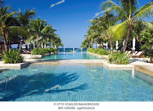 Pool, luxury hotel Layana Resort, Long Beach or Phra Ae Beach, Ko Lanta or Koh Lanta island, Krabi, Thailand, Asia