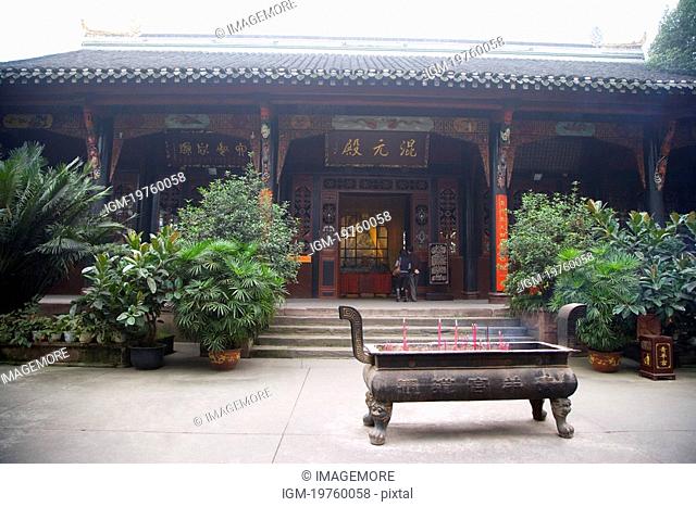 China, Sichuan, Qingyanggong is the major Taoist sanctuary and temple