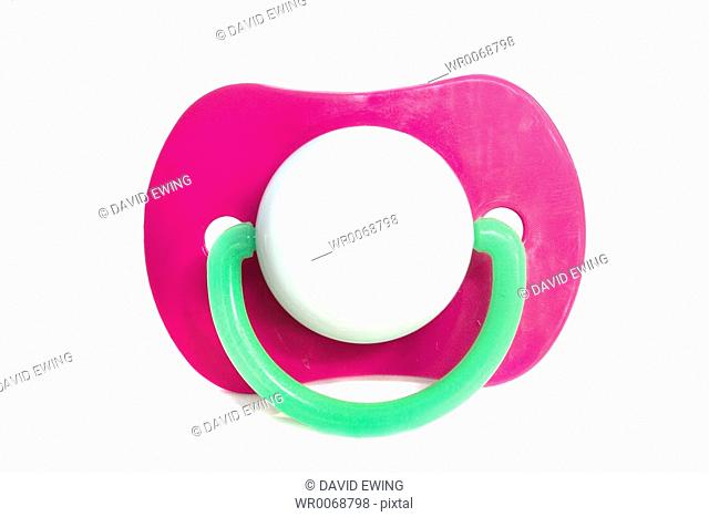 A stock photograph of a babies pacifier