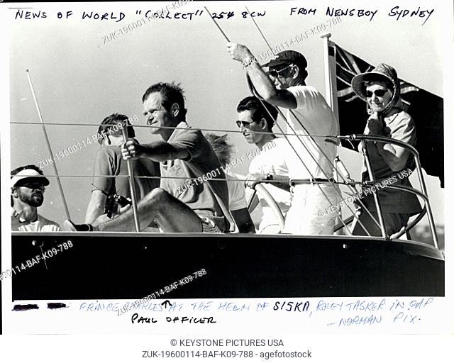 1976 - Prince Charles Paul Officer at the he of Siska, R y Tasker sail boat Sydney australia in (Credit Image: © Keystone Pictures USA/ZUMAPRESS.com)