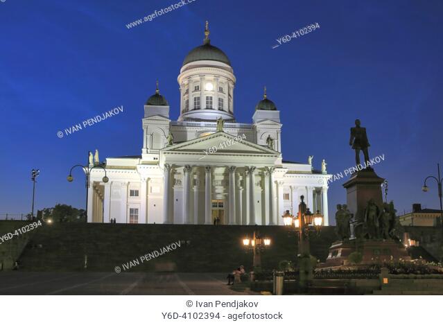 Helsinki Cathedral at Night, Finland