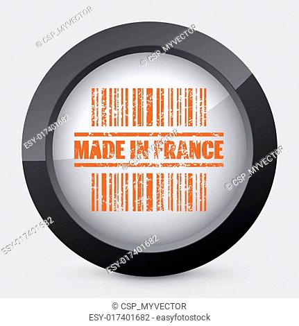 Vector orange and gray isolated icon