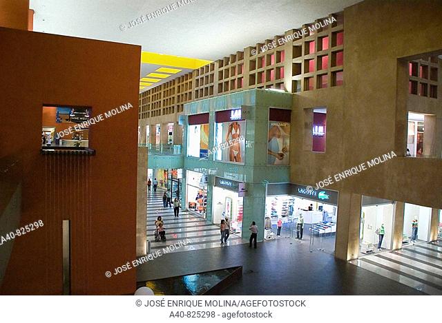 El Salvador.San Salvador city., Shopping Center Mall Multiplaza of  the Mexican architect Ricardo Legorreta