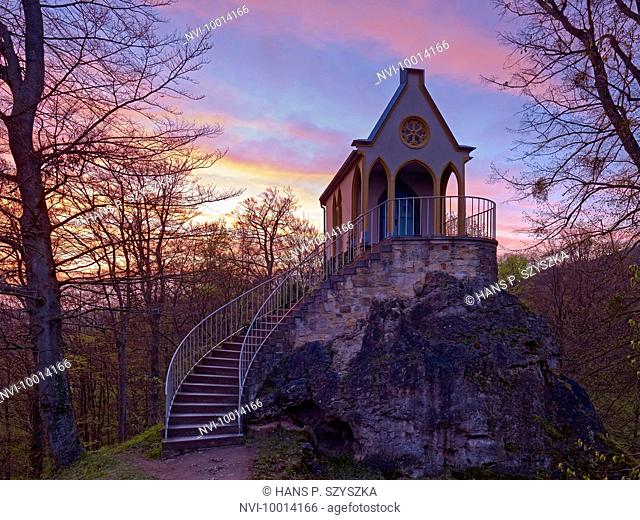 Knights Chapel in the park, Altenstein castle near Bad Liebenstein, Wartburg District, Thuringia, Germany