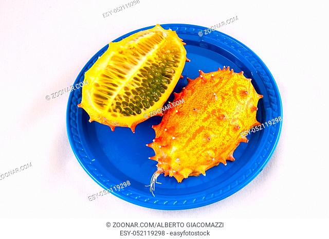 Kiwano Cucumis Metuliferus Exotic Vegetable Tropical Orange Fruit
