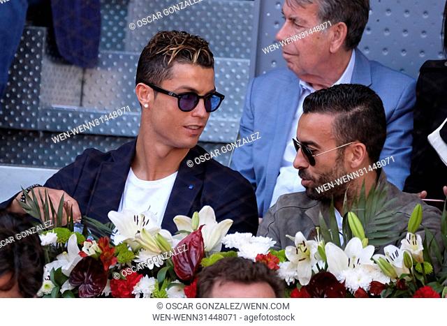 Mutua Madrid Open Tennis - Day 8 - Celebrity Sightings Featuring: Cristiano Ronaldo Where: Madrid, Spain When: 13 May 2017 Credit: Oscar Gonzalez/WENN