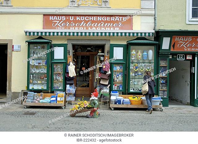 Traditional shop window in the center of Graz