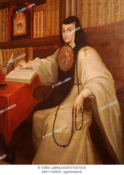 Sor Juana Inés de la Cruz painting, National History Museum, Chapultepec Castle