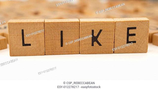 Like Spelled Out With Wood Blocks