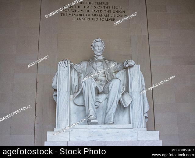 The Lincoln Memorial in Washington D.C capital of the United States of America. Washington (USA), October 3rd, 2014