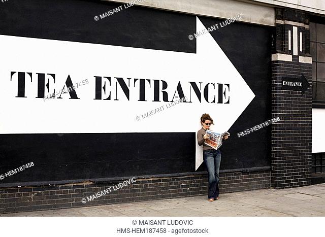United Kingdom, London, Hackney, Shoreditch, Tea Building facade