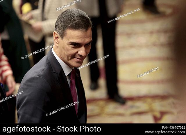 Madrid, Spain; 29.11.2023.- King, accompanied by Queen Letizia and the Princess of Asturias, opens the fifteenth legislature of Spain with a speech in the...