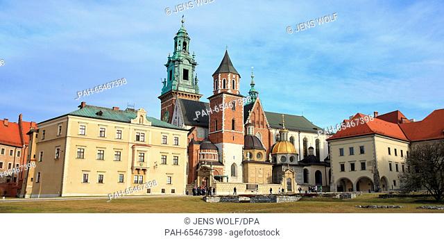 The Wawel cathedral in Krakow, Poland, 30 January 2016. Krakow, the capital of the Malopolska Province, lies on the the Vistula river in the south of Poland...