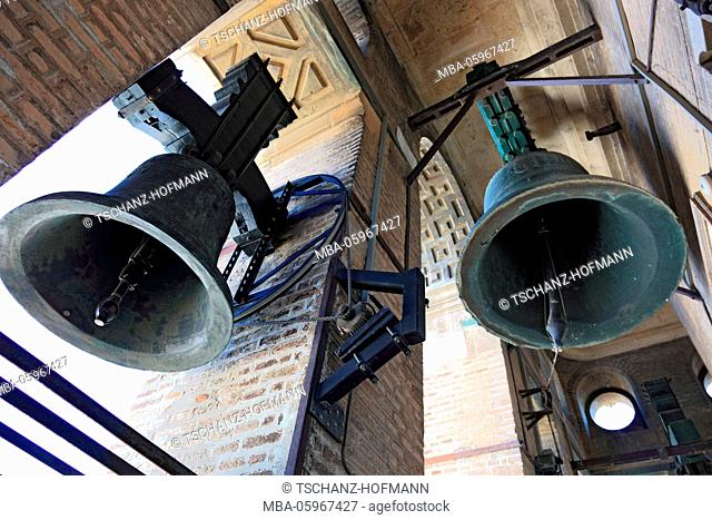 Spain, Andalusia, old town of Seville, bells in the tower of the cathedral