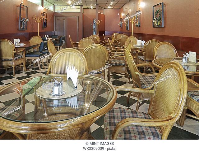Cafe With Rattan Furniture