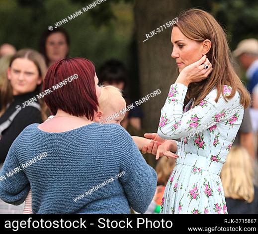 Catherine Duchess of Cambridge opens the Back to Nature play garden at Wisley and attends a Back to Nature festival