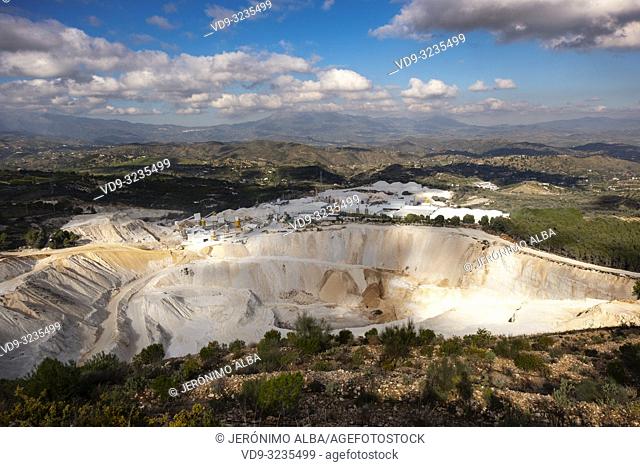 Aggregate quarry, Coin. Valle del Guadalhorce. Malaga province, Andalusia. Spain Europe