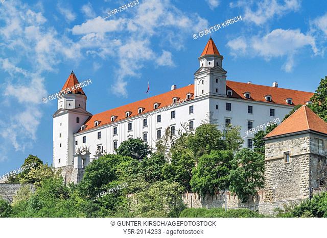 Bratislava castle is located in Bratislava, the capital of Slovakia in Europe
