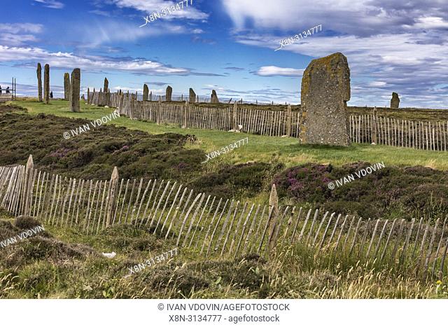 Ring of Brodgar, Mainland, Orkney islands, Scotland, UK