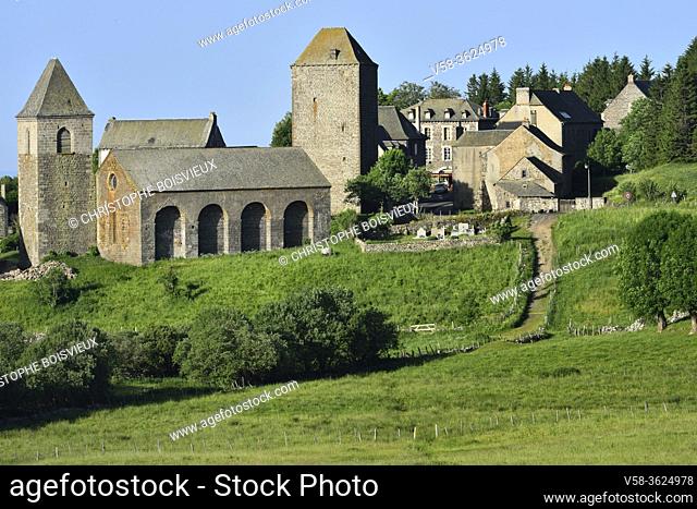 France, Aveyron, Parc naturel régional de l'Aubrac, Unesco World Heritage Site, Aubrac, The Domerie (Monastic hospital)