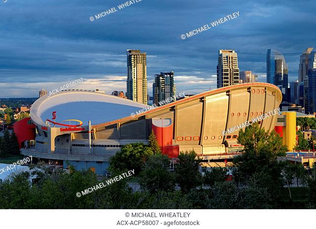 The Scotiabank Saddledome, formerly Pengrowth Saddledome, Calgary, Alberta, Canada