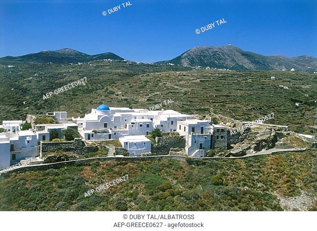 Aerial photograph of the Greek island of Sifnos