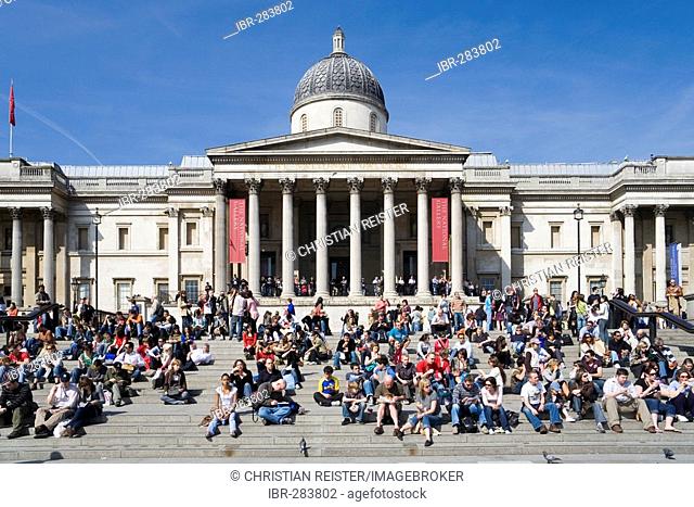 National Gallery at Trafalgar Square, London, England, United Kingdom
