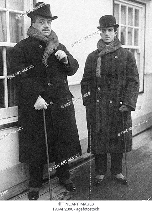 Serge Diaghilev and Léonide Massine. Anonymous . Photograph. c. 1925. Private Collection. Portrait