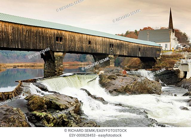 Bath Bridge 1832, New Hampshire, USA