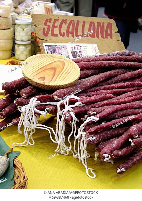 'Secallona' (type of sausage). Catalonia. Spain