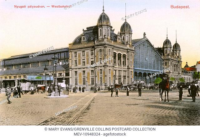 The Western Railway Station - Budapest, Hungary at the intersection of Grand Boulevard and Vaci Avenue. The station was planned by August de Serres and was...