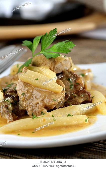 Veal with salsifies