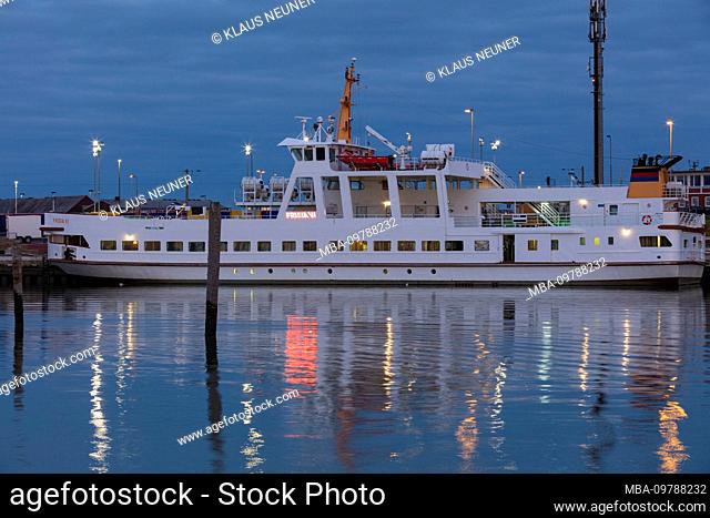 Still life, Harbor, Sea, Ship, Boat, Water, Reflection, Reflection, Norddeich, North Sea, East Frisia, Lower Saxony, Germany