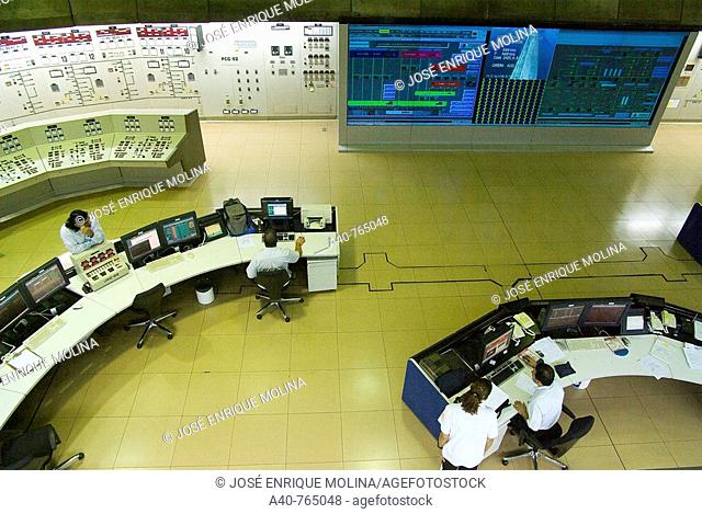 Paraguay.Alto Paraná  Department., Hydroelectric Power Plant Itaipu. Control room of the plant