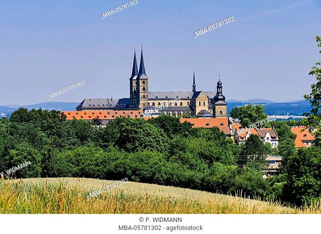 St. Michael's monastery on the Michelsberg, Bamberg, Upper Franconia, Bavaria, Germany, Europe