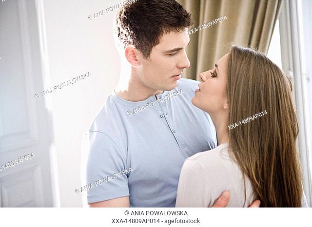 couple looking into eyes