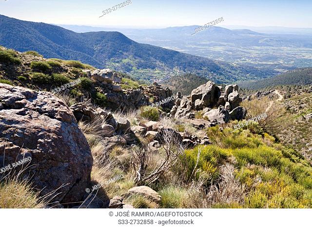 Mijares and Tietar Valley from the Sierra de Gredos. Avila. Castilla Leon. Spain. Europe