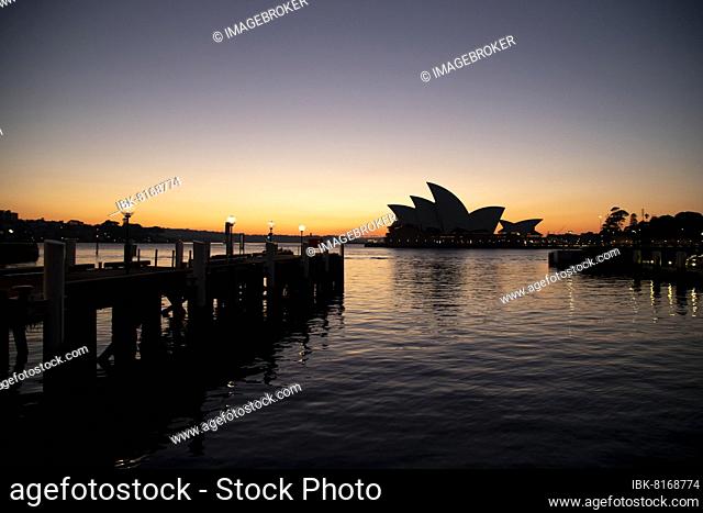 Sydney Opera House at sunrise, Sydney, New South Wales, Australia, Oceania