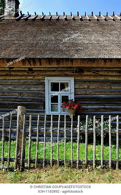 thatched house in Altja, Baltic coast, Lahemaa National Park, estonia, northern europe