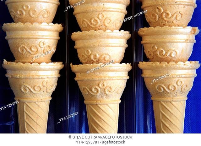 Ice Cream Cones, Crete, Greece