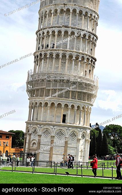Leaning Tower of Pisa in the Tuscany region, Italy