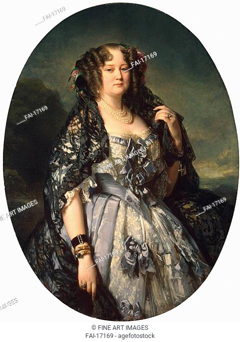 Portrait of Princess Sophia Radziwill. Winterhalter, Franz Xavier (1805-1873). Oil on canvas. Academic art. 1864. State Hermitage, St. Petersburg