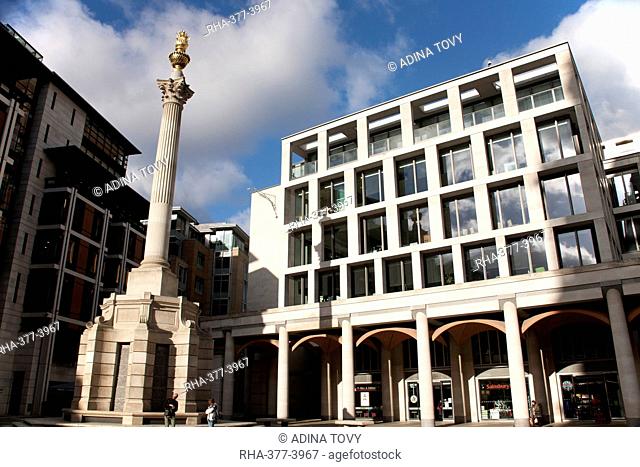 Paternoster Square Column, Paternoster Square, City of London, England, United Kingdom, Europe