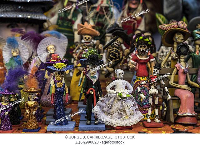 Calaveras, Dia de Los Muertos, mercado San Angel. Mexico City
