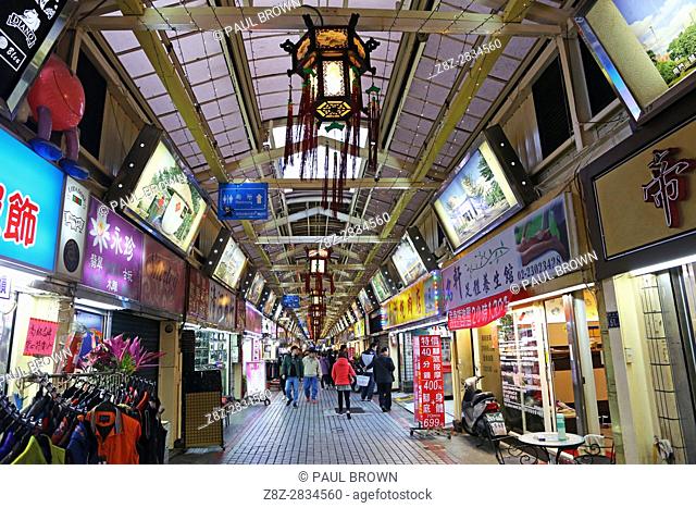 Taipei Huaxi Street Tourist Night Market in Taipei, Taiwan