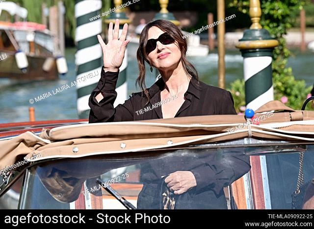 Monica Bellucci leaving from the dock of the Hotel Excelsior. 79th Venice International Film Festival, Italy - 09 Sep 2022