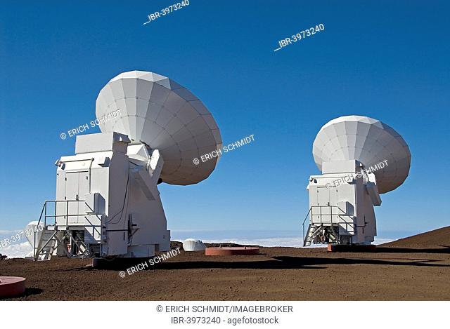 Telescopes on Mauna Kea, Big Island, Hawaii, United States